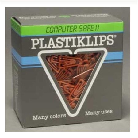 PLASTIKLIPS Plastiklips Paper Clips Small Size 1000 Pack BROWN (LP-0290) LP-0290